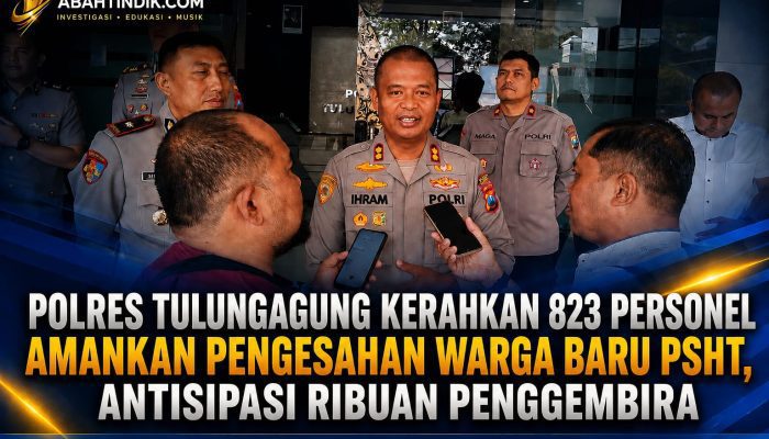 Polres Tulungagung Kerahkan 823 Personel Amankan Pengesahan Warga Baru PSHT, Antisipasi Ribuan Penggembira