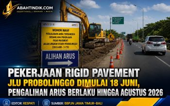 Pekerjaan Rigid Pavement JLU Probolinggo Dimulai 18 Juni, Pengalihan Arus Berlaku Hingga Agustus 2026