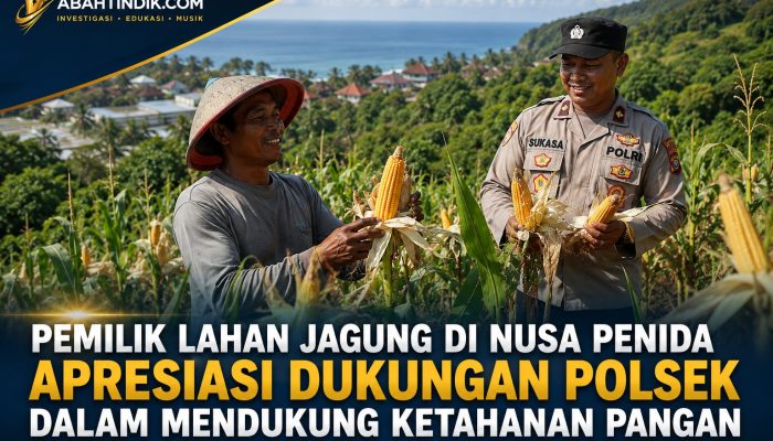 Pemilik Lahan Jagung di Nusa Penida Apresiasi Dukungan Polsek dalam Mendukung Ketahanan Pangan
