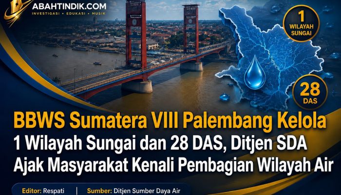 BBWS Sumatera VIII Palembang Kelola 1 Wilayah Sungai dan 28 DAS, Ditjen SDA Ajak Masyarakat Kenali Pembagian Wilayah Air