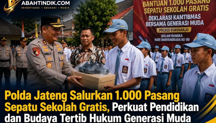 Polda Jateng Salurkan 1.000 Pasang Sepatu Sekolah Gratis, Perkuat Pendidikan dan Budaya Tertib Hukum Generasi Muda