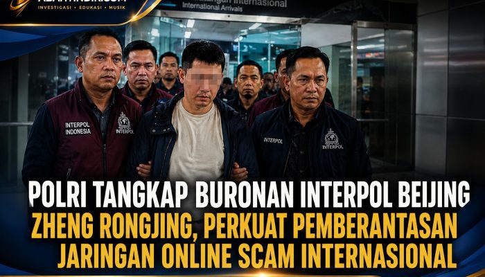 Polri Tangkap Buronan Interpol Beijing Zheng Rongjing, Perkuat Pemberantasan Jaringan Online Scam Internasional