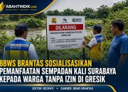 BBWS Brantas Sosialisasikan Pemanfaatan Sempadan Kali Surabaya kepada Warga Tanpa Izin di Gresik
