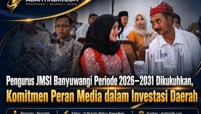 Pengurus JMSI Banyuwangi Periode 2026–2031 Dikukuhkan, Komitmen Peran Media dalam Investasi Daerah