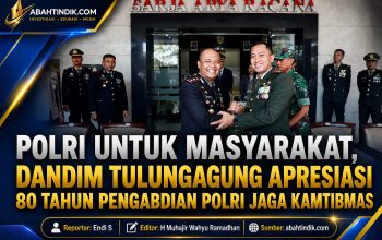 Polri untuk Masyarakat, Dandim Tulungagung Apresiasi 80 Tahun Pengabdian Polri Jaga Kamtibmas