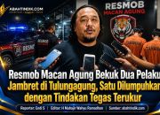 Resmob Macan Agung Bekuk Dua Pelaku Jambret di Tulungagung, Satu Dilumpuhkan dengan Tindakan Tegas Terukur