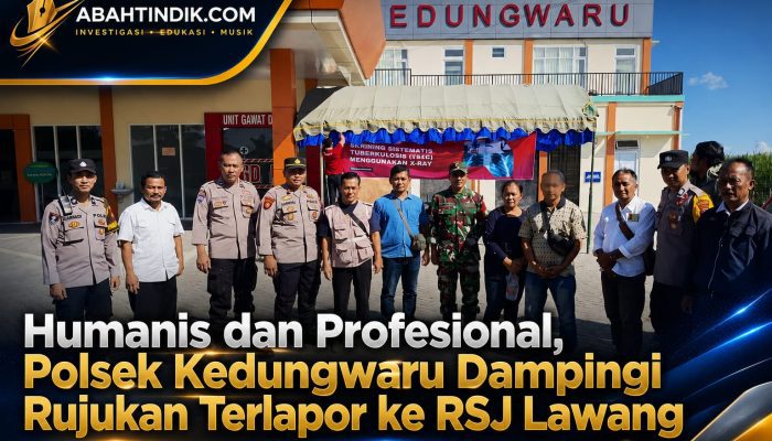 Humanis dan Profesional, Polsek Kedungwaru Dampingi Rujukan Terlapor ke RSJ Lawang