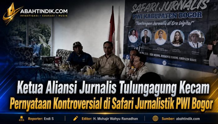 Ketua Aliansi Jurnalis Tulungagung Kecam Pernyataan Kontroversial di Safari Jurnalistik PWI Bogor