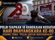 Polri Siapkan 18 Rangkaian Kegiatan Hari Bhayangkara ke-80, Usung Tema “Polri untuk Masyarakat”