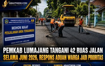 Pemkab Lumajang Tangani 42 Ruas Jalan Selama Juni 2026, Respons Aduan Warga Jadi Prioritas