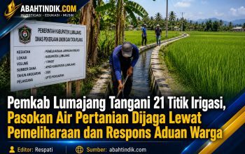 Pemkab Lumajang Tangani 21 Titik Irigasi, Pasokan Air Pertanian Dijaga Lewat Pemeliharaan dan Respons Aduan Warga