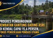 Progres Pembangunan Jembatan Gantung Gading Asri di Kendal Capai 15,6 Persen, Fokus Pengerjaan Pondasi Utama