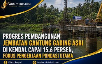 Progres Pembangunan Jembatan Gantung Gading Asri di Kendal Capai 15,6 Persen, Fokus Pengerjaan Pondasi Utama
