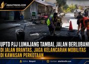 UPTD PJJ Lumajang Tambal Jalan Berlubang di Jalan Brantas, Jaga Kelancaran Mobilitas di Kawasan Perkotaan