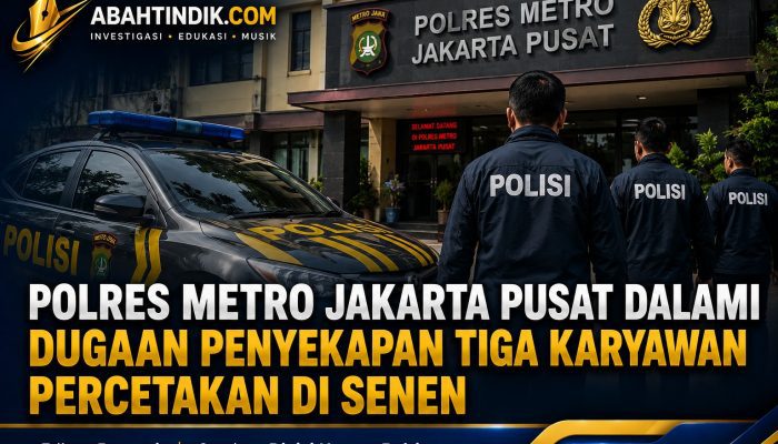 Polres Metro Jakarta Pusat Dalami Dugaan Penyekapan Tiga Karyawan Percetakan di Senen