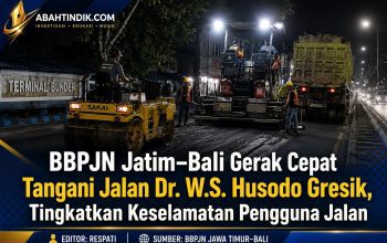 BBPJN Jatim–Bali Gerak Cepat Tangani Jalan Dr. W.S. Husodo Gresik, Tingkatkan Keselamatan Pengguna Jalan