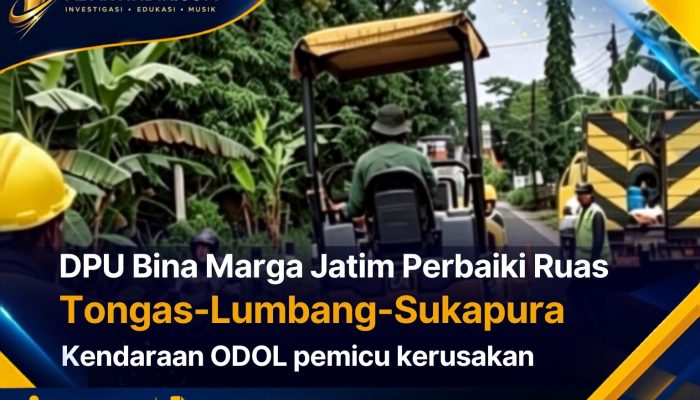 DPU Bina Marga Jatim Perbaiki Ruas Tongas–Lumbang–Sukapura, Kendaraan ODOL Jadi Pemicu Kerusakan