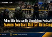 Polres Blitar Kota dan Tim Jibom Brimob Polda Jatim Evakuasi Bom Udara Aktif dari Aliran Sungai