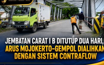 Jembatan Carat I B Ditutup Dua Hari, Arus Mojokerto–Gempol Dialihkan dengan Sistem Contraflow