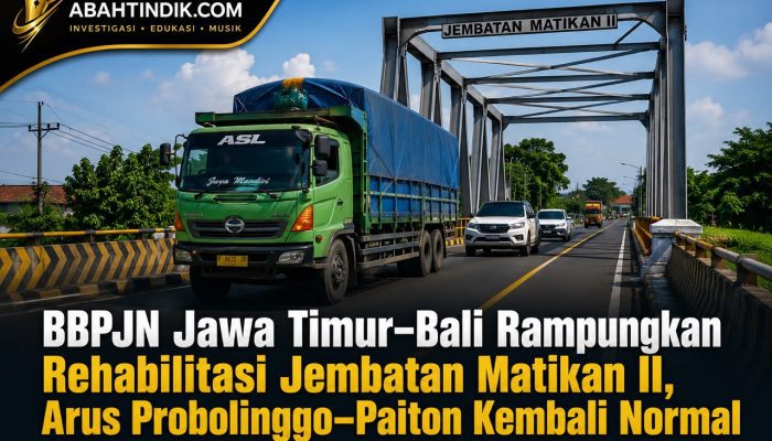 BBPJN Jawa Timur–Bali Rampungkan Rehabilitasi Jembatan Matikan II, Arus Probolinggo–Paiton Kembali Normal
