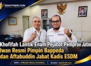 Khofifah Lantik Enam Pejabat Pemprov Jatim, Iwan Resmi Pimpin Bappeda dan Aftabuddin Jabat Kadis ESDM