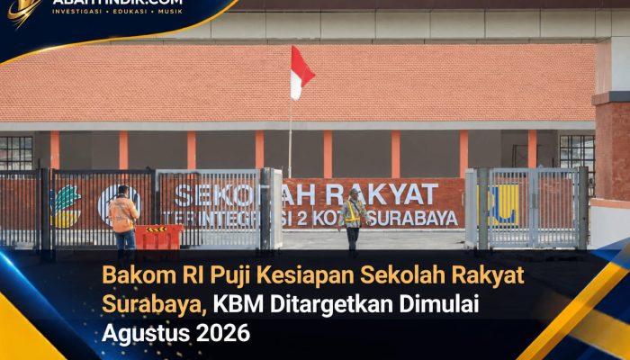 Bakom RI Puji Kesiapan Sekolah Rakyat Surabaya, KBM Ditargetkan Dimulai Agustus 2026