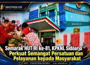Semarak HUT RI ke-81, KPKNL Sidoarjo Perkuat Semangat Persatuan dan Pelayanan kepada Masyarakat