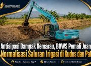 Antisipasi Dampak Kemarau, BBWS Pemali Juana Normalisasi Saluran Irigasi di Kudus dan Pati