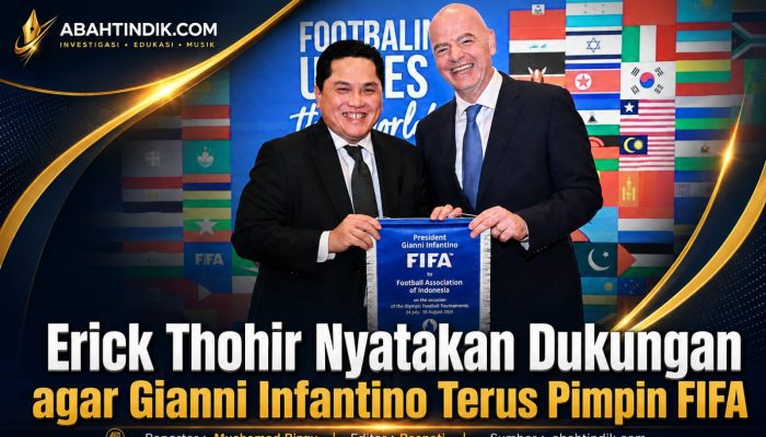 Erick Thohir Nyatakan Dukungan agar Gianni Infantino Terus Pimpin FIFA
