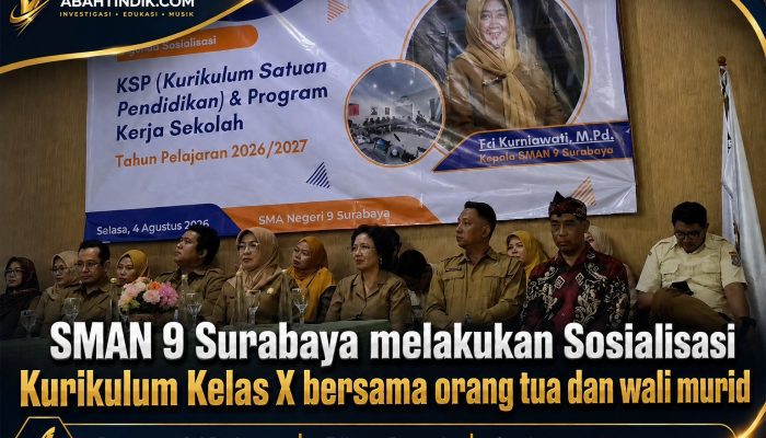 SMAN 9 Surabaya melakukan Sosialisasi Kurikulum Kelas X bersama orang tua dan wali murid