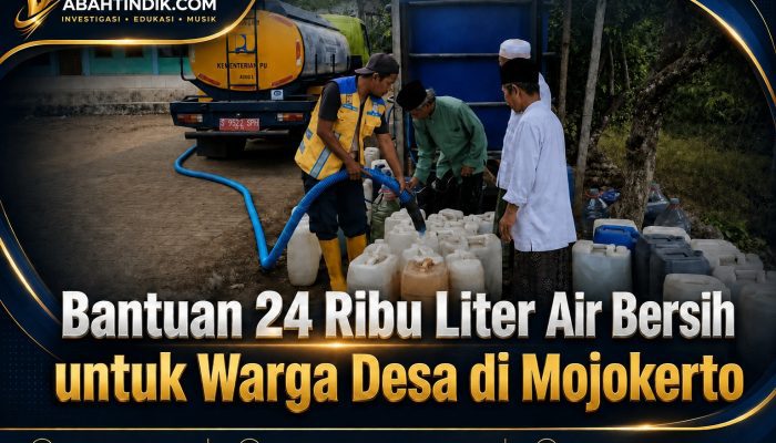 Bantuan 24 Ribu Liter Air Bersih untuk Warga Desa di Mojokerto