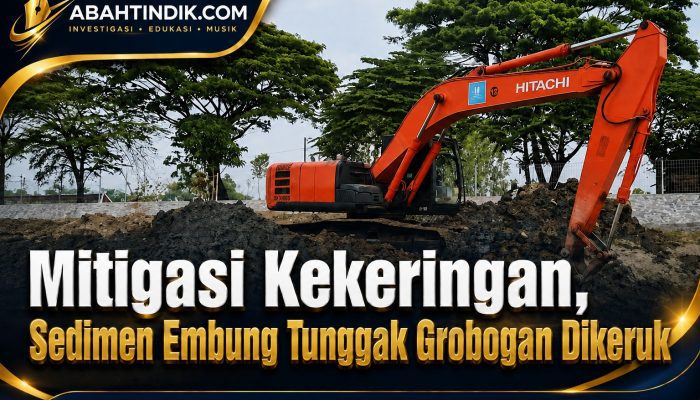 Mitigasi Kekeringan, Sedimen Embung Tunggak Grobogan Dikeruk