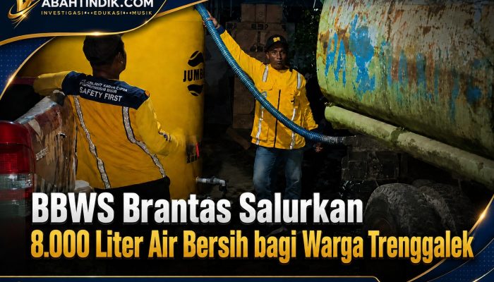 BBWS Brantas Salurkan 8.000 Liter Air Bersih bagi Warga Trenggalek