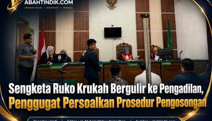 Sengketa Ruko Krukah Bergulir ke Pengadilan, Penggugat Persoalkan Prosedur Pengosongan