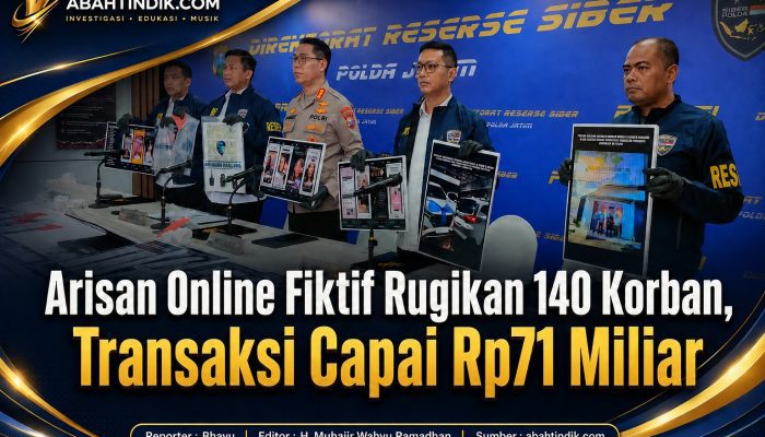 Arisan Online Fiktif Rugikan 140 Korban, Transaksi Capai Rp71 Miliar