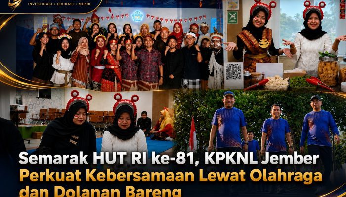Semarak HUT RI ke-81, KPKNL Jember Perkuat Kebersamaan Lewat Olahraga dan Dolanan Bareng