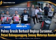 Polres Gresik Berhasil Ungkap Curanmor, Petani Balongpanggang Senang Motornya Kembali