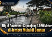 Rigid Pavement Sepanjang 1.060 Meter di Jember Mulai di Bangun