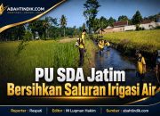 PU SDA Jatim Bersihkan Saluran Irigasi Air
