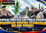 Kapolri Temui Rais Aam PBNU di Surabaya, Program Sinergi Keamanan Belum Dirinci