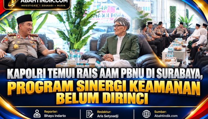Kapolri Temui Rais Aam PBNU di Surabaya, Program Sinergi Keamanan Belum Dirinci