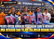 Polres Gresik Bongkar Peredaran Sabu di Menganti, Lima Ditahan dan Tujuh Diajukan Rehabilitasi