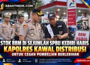 Stok BBM di Sejumlah SPBU Kediri Habis, Kapolres Kawal Distribusi untuk Cegah Pembelian Berlebihan