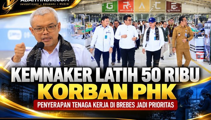 Kemnaker Latih 50 Ribu Korban PHK, Penyerapan Tenaga Kerja di Brebes Jadi Prioritas