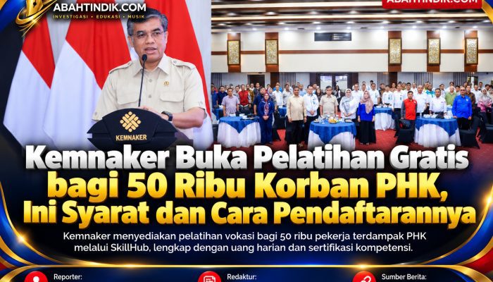 Kemnaker Buka Pelatihan Gratis bagi 50 Ribu Korban PHK, Ini Syarat dan Cara Pendaftarannya